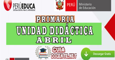 Unidad didáctica I Abril - Primaria