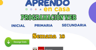 APRENDO EN CASA – Revisa aquí la programación web de la semana 18 del lunes 03 al viernes 07 de agosto