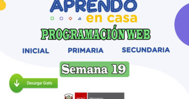 APRENDO EN CASA – Revisa aquí la programación web de la semana 19 del lunes 10 al viernes 14 de agosto