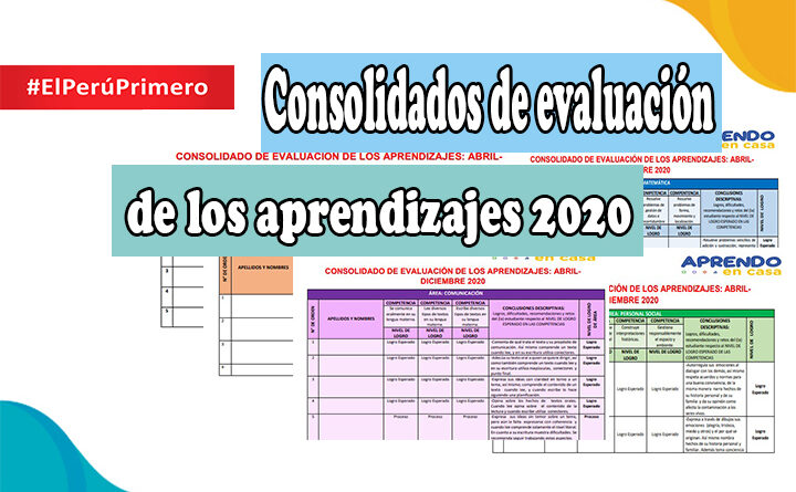 Minedu consolidados de evaluación de los aprendizajes 2020