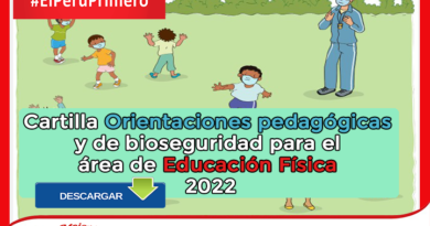 Cartilla Orientaciones pedagógicas y de bioseguridad para el área de Educación Física 2022