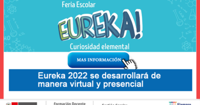 Feria escolar nacional de ciencia y tecnología – EUREKA 2022 se desarrollará de manera virtual y presencial