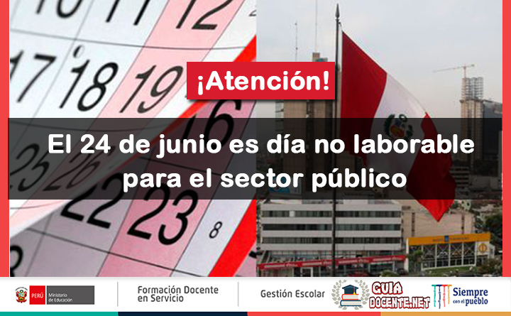24 de junio es día no laborable para el sector público