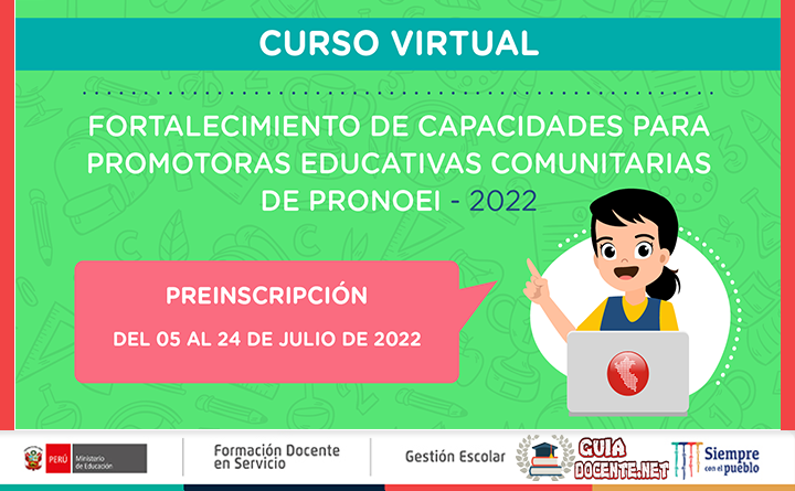 PerúEduca: Curso virtual para promotoras educativas comunitarias de PRONOEI