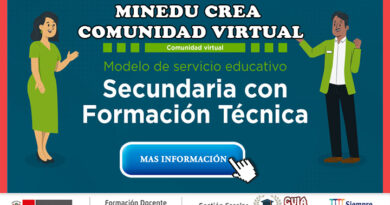 Minedu crea comunidad virtual del Modelo de Servicio Educativo de Secundaria con Formación Técnica (MSE SFT)