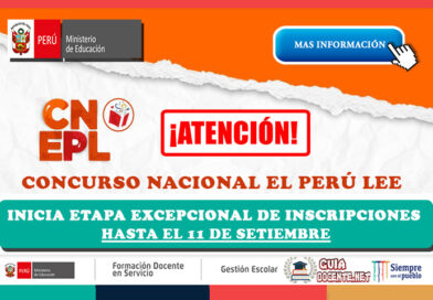 Concurso nacional El Perú Lee inicia etapa excepcional de inscripciones hasta el 11 de setiembre