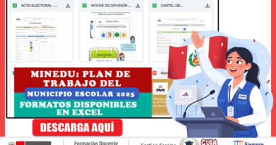 Descarga el Plan de Trabajo del Municipio Escolar 2025 del Minedu con todos los formatos en Excel Descarga el Plan de Trabajo del Municipio Escolar 2025 del Minedu con todos los formatos en Excel