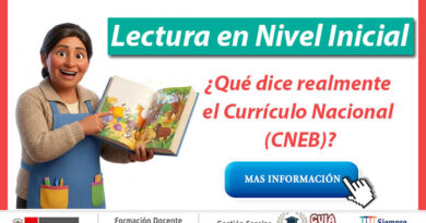 Lectura en Nivel Inicial: ¿Qué dice realmente el Currículo Nacional (CNEB)? Lectura en Nivel Inicial: ¿Qué dice realmente el Currículo Nacional (CNEB)?
