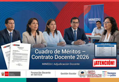 MINEDU: Cuadro de Méritos Contrato Docente 2026 – Consulta y Descarga de Formatos para la Adjudicación