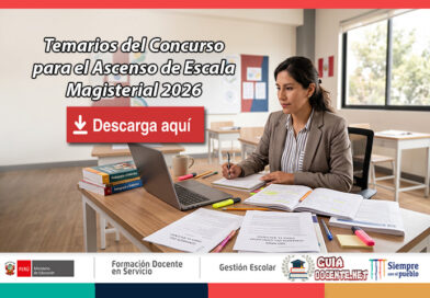 Temarios del Concurso para el Ascenso de Escala Magisterial 2026